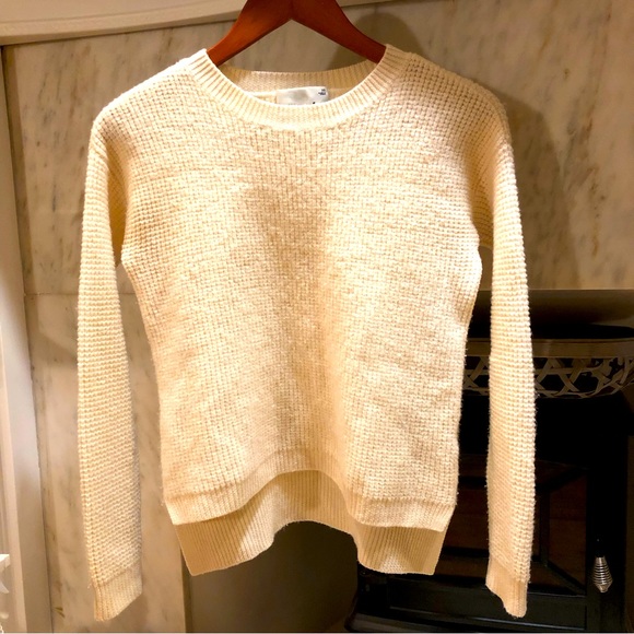 Wilfred Sweaters - WILFRED Isabelli Waffle Knit Merino Wool Crew Sweater Size XXS